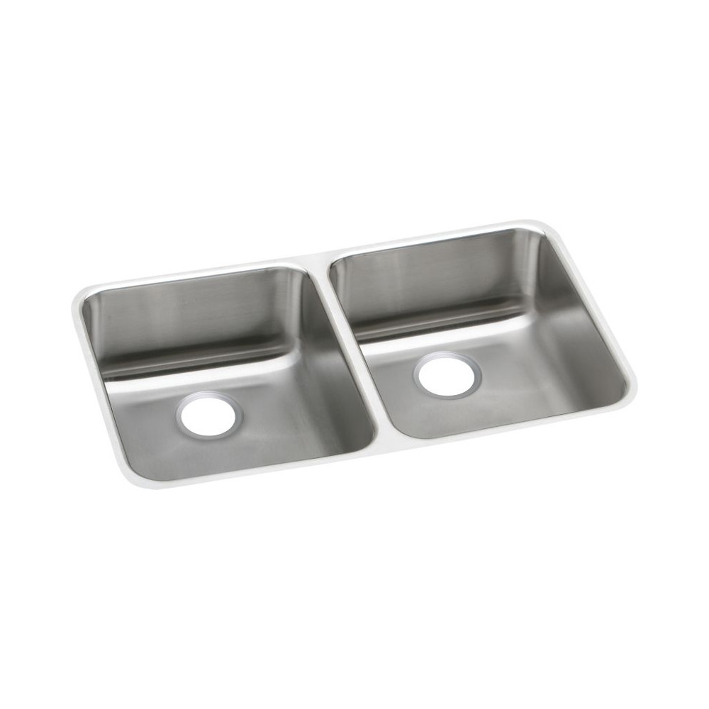 Elkay KF-ELUH3118 30.75-in X 18.5-in Stainless Steel Undermount Kitchen Sink Kit