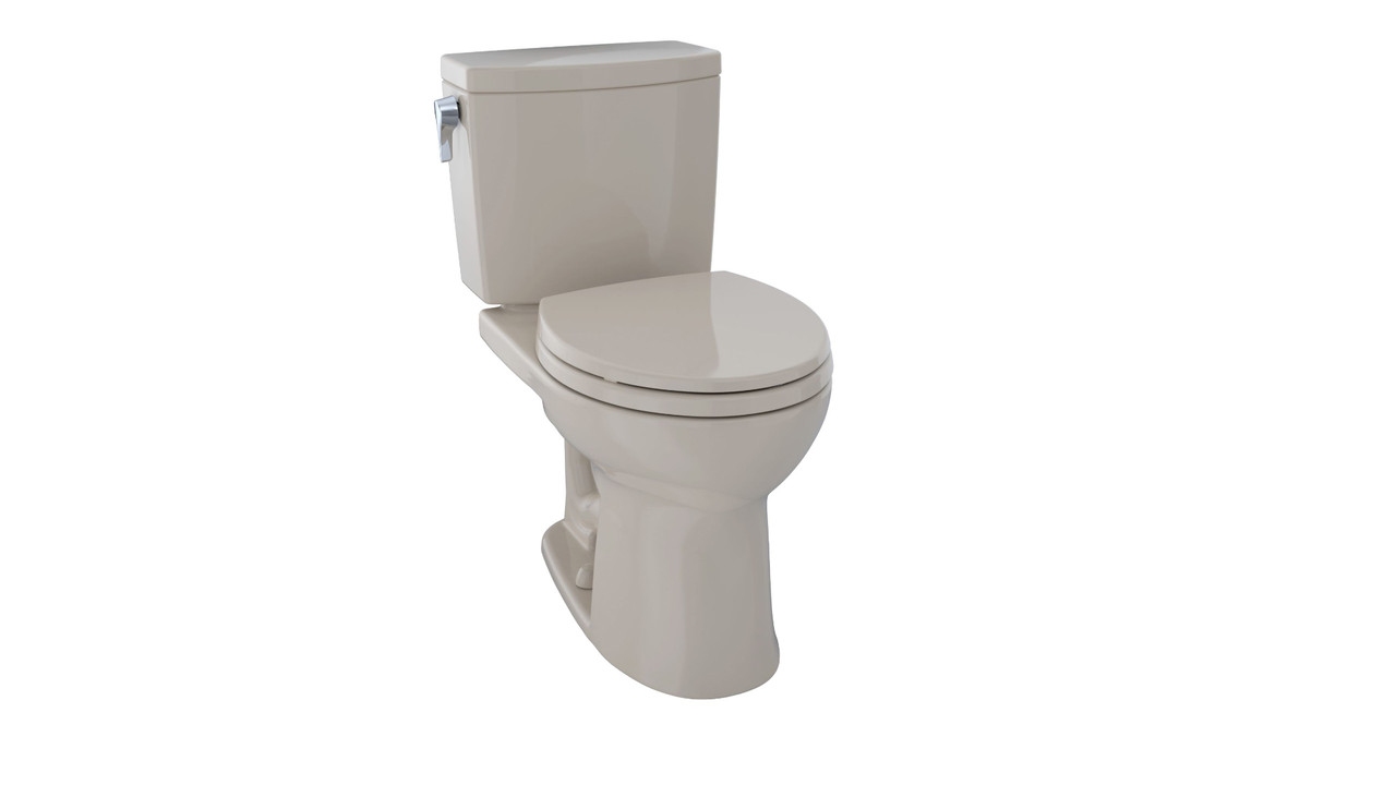 1.0 GPF Two-Piece Round Toilet with Single Flush and CeFiONtect Ceramic Glaze in Bone 1.0 GPF Two-Piece Round Toilet with Single Flush and CeFiONtect Ceramic Glaze in Bone