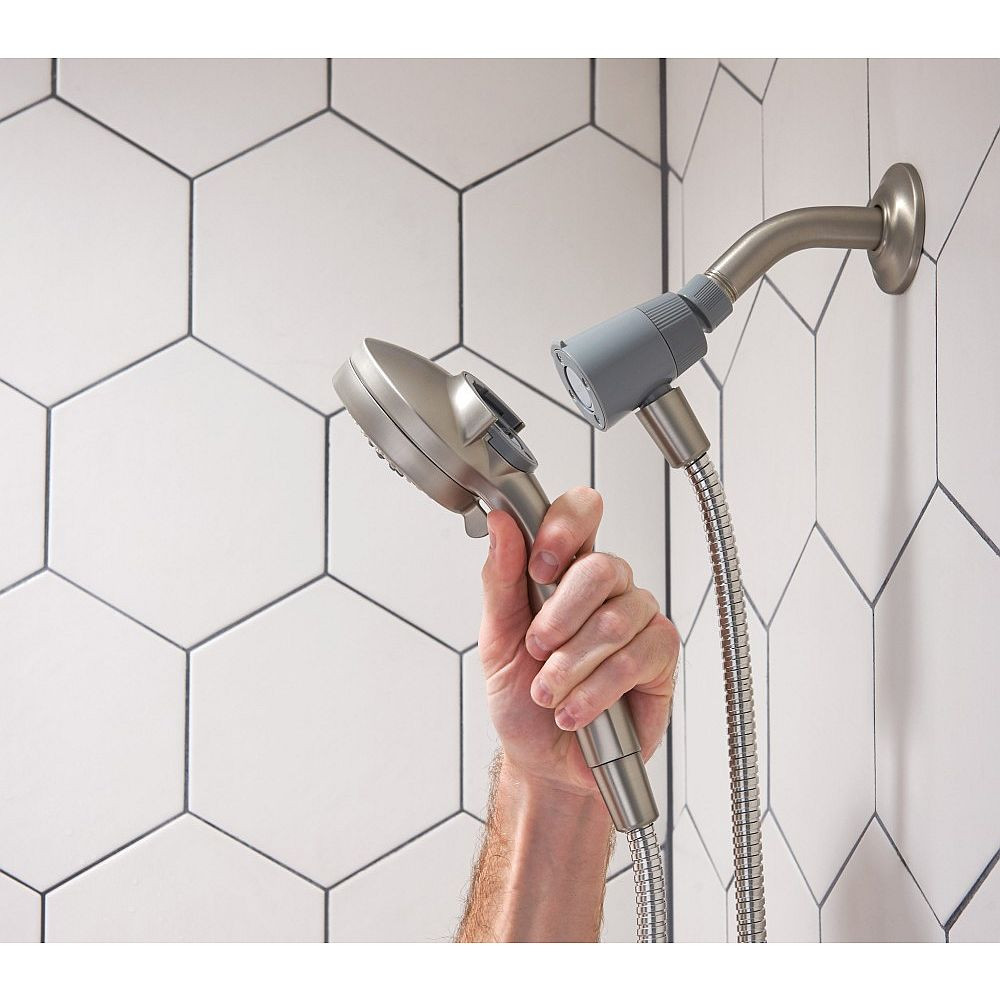 1.75 GPM Six-Function Handheld Shower with Magnetix Docking System in Spot Resist Brushed Nickel