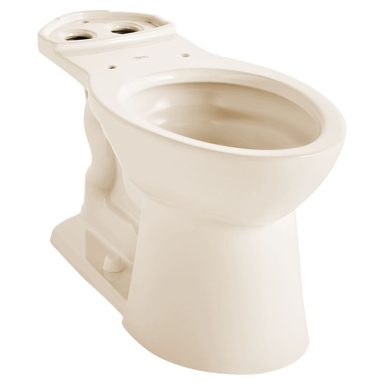 Right Heigh Elongated Bowl with 2 Bolt Hole Covers, in Bone