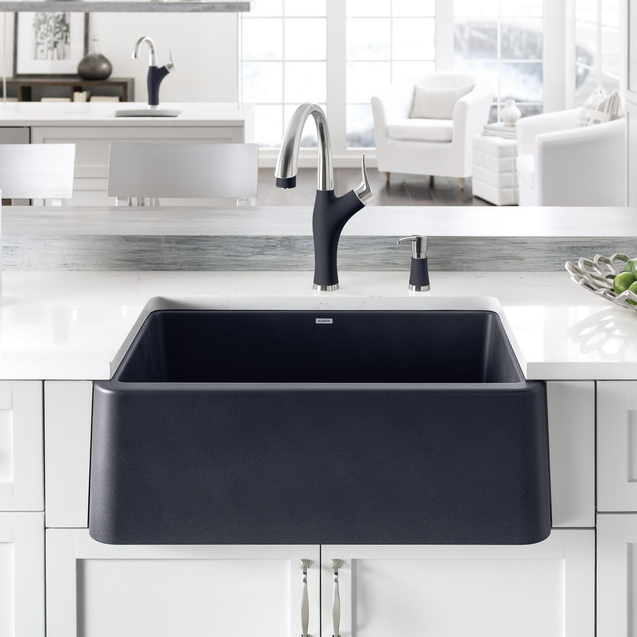 30-in Apron-Front Silgranit Kitchen Sink, in Anthracite