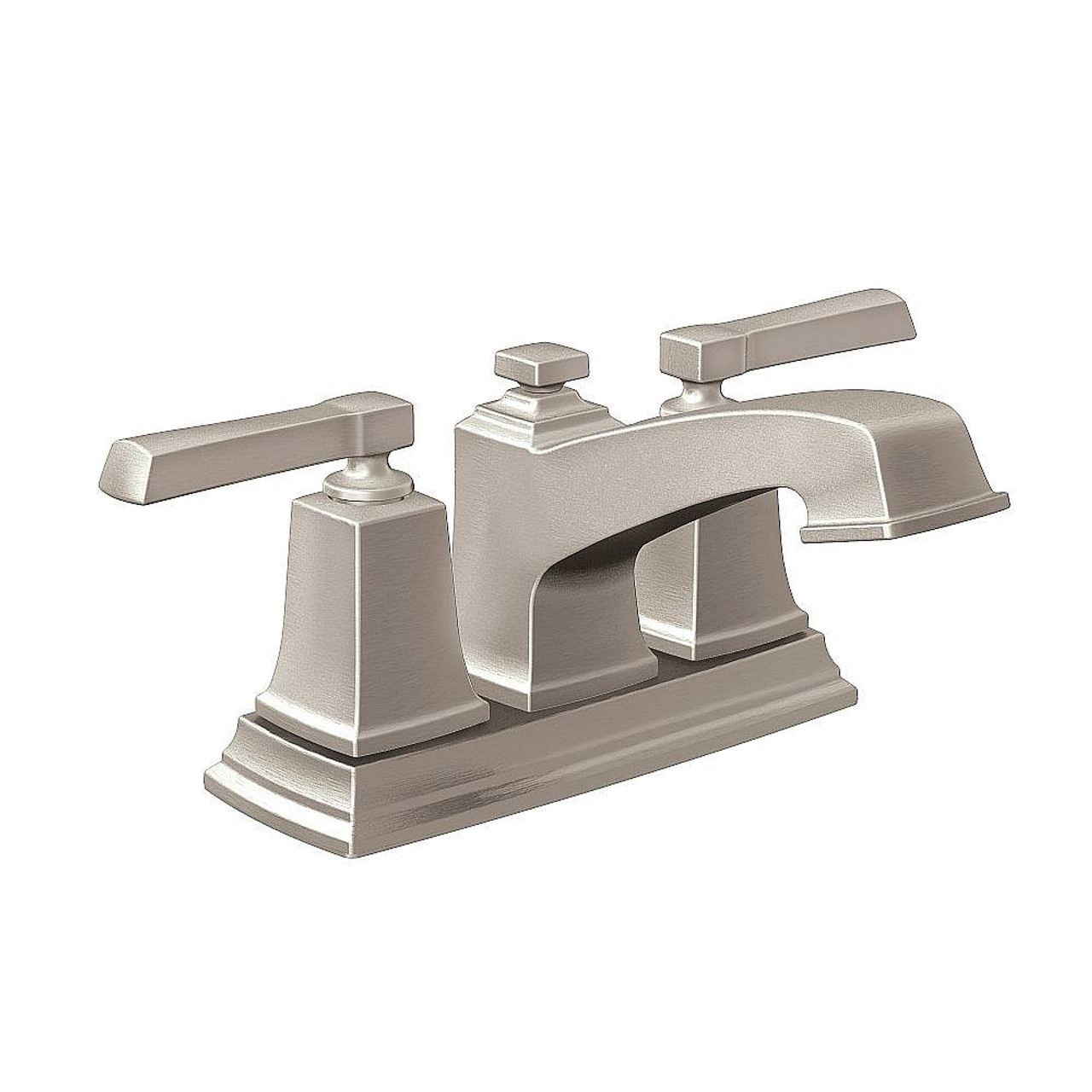 Moen 6010SRN Spot Resist Brushed Nickel Two-Handle Bathroom Faucet