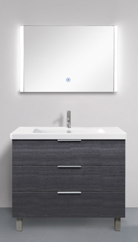 31.50 X 1.30 X 24.02 LED-Backlit Contemporary Mirror with Touch Sensor