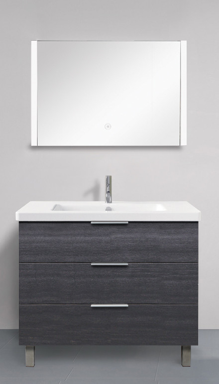31.50 X 1.30 X 24.02 LED-Backlit Contemporary Mirror with Touch Sensor