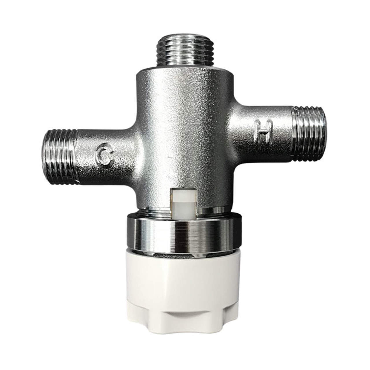 0.35 GPM Wall-Mount EcoPower Faucet with Thermostatic Mixing Valve in Polished Chrome 0.35 GPM Wall-Mount EcoPower Faucet with Thermostatic Mixing Valve in Polished Chrome