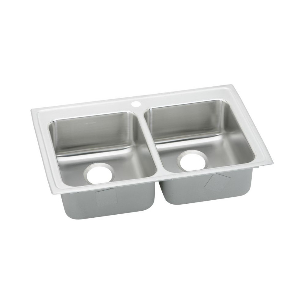 Elkay KF-LRADQ3322651 33-in X 22-in Stainless Steel Drop-in Kitchen Sink Kit
