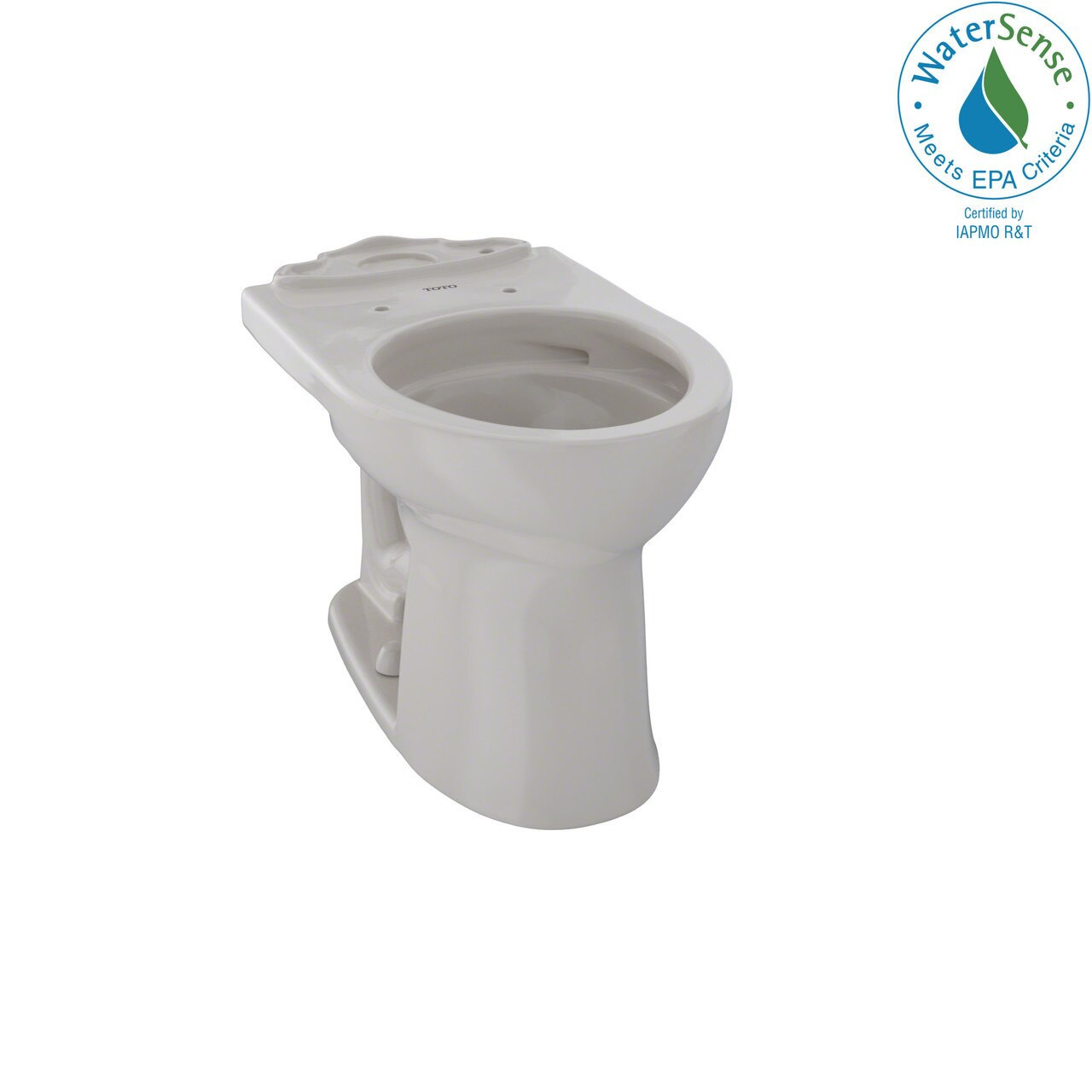 Universal Height Round Toilet Bowl with CeFiOntect Glaze in Sedona Beige