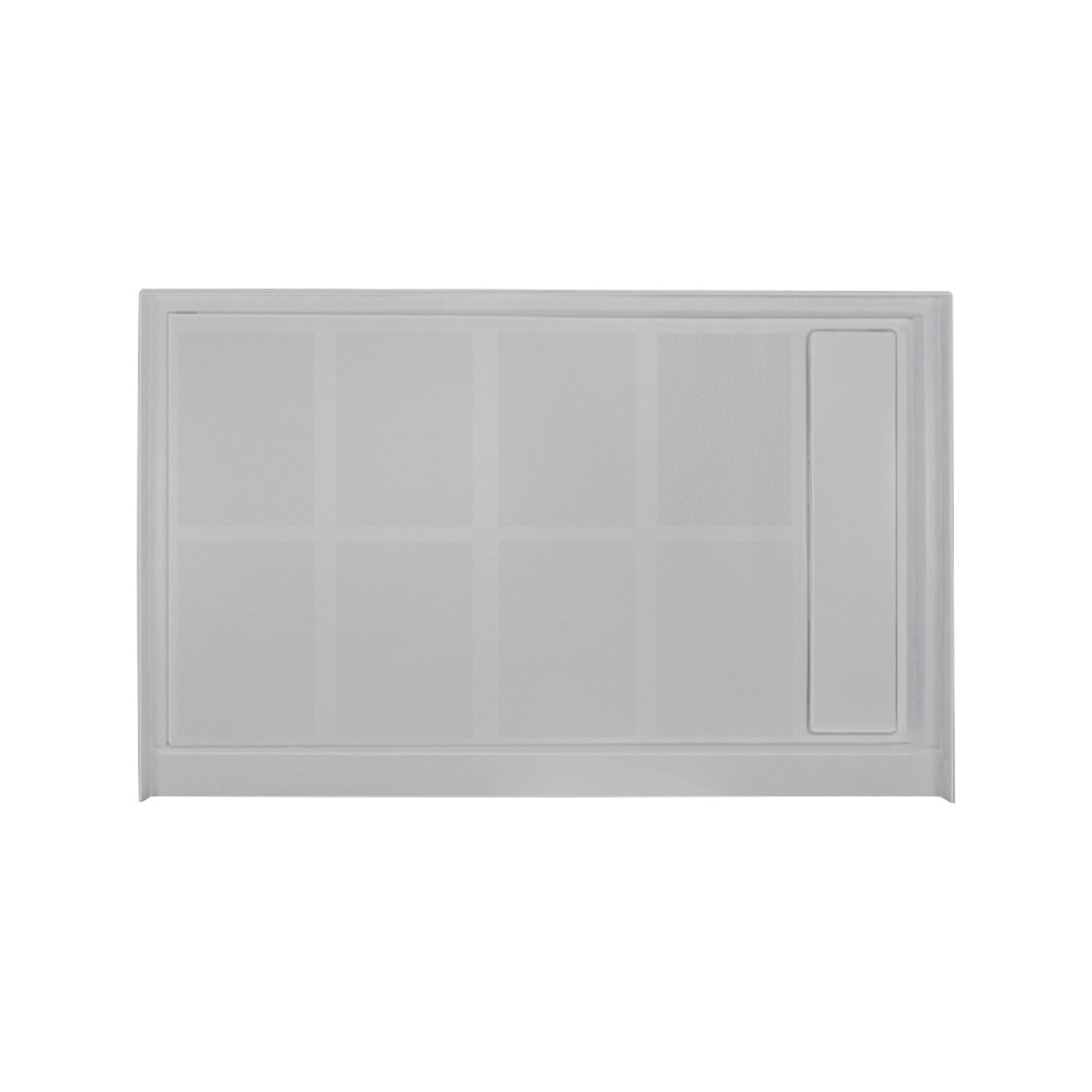 Transolid Linear 48" x 32" Single Threshold Right Hand Concealed End Drain Shower Base In Grey