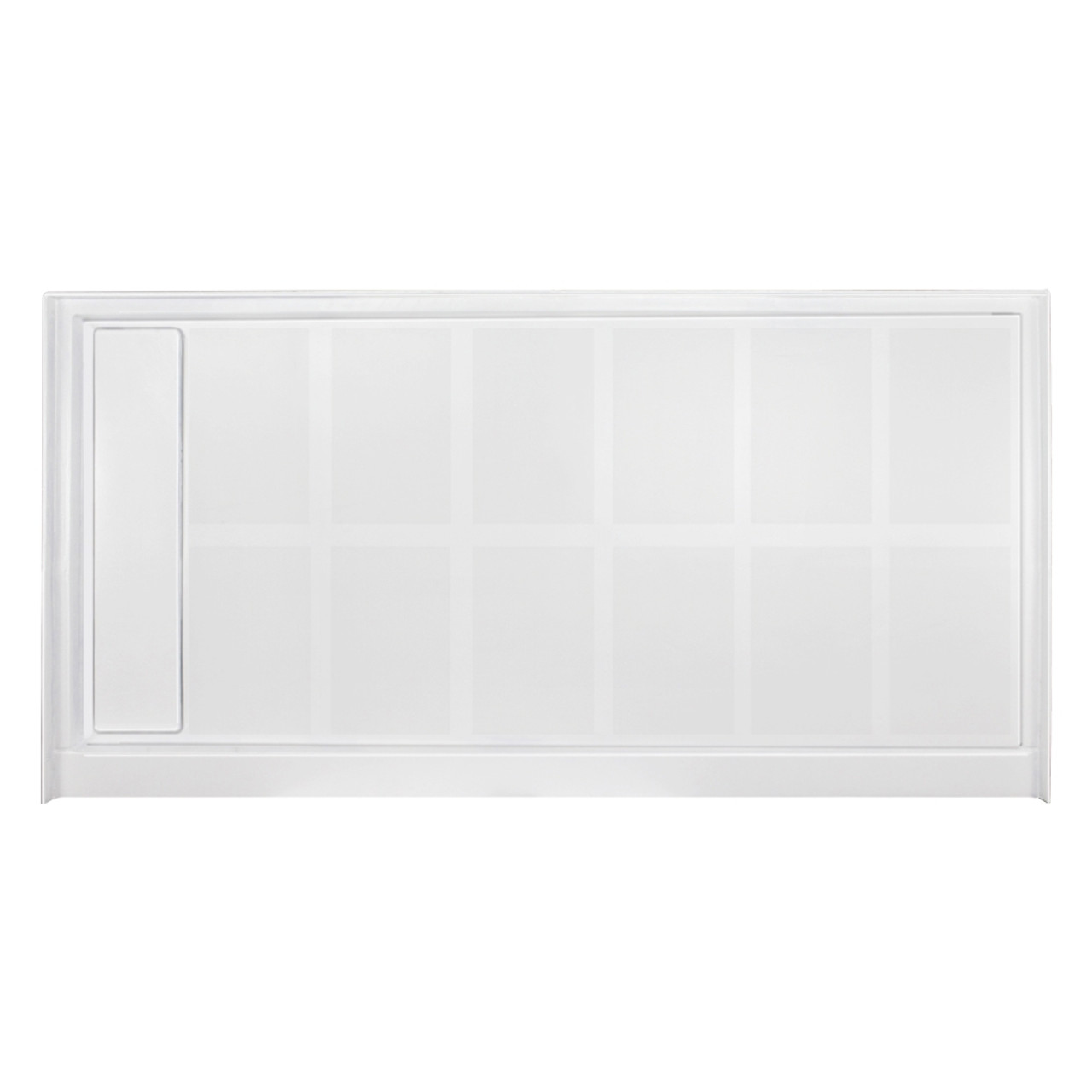 Transolid Linear FL6036L-31 60-in x 36-in Rectangular Alcove Shower Base with Left Hand Drain in White