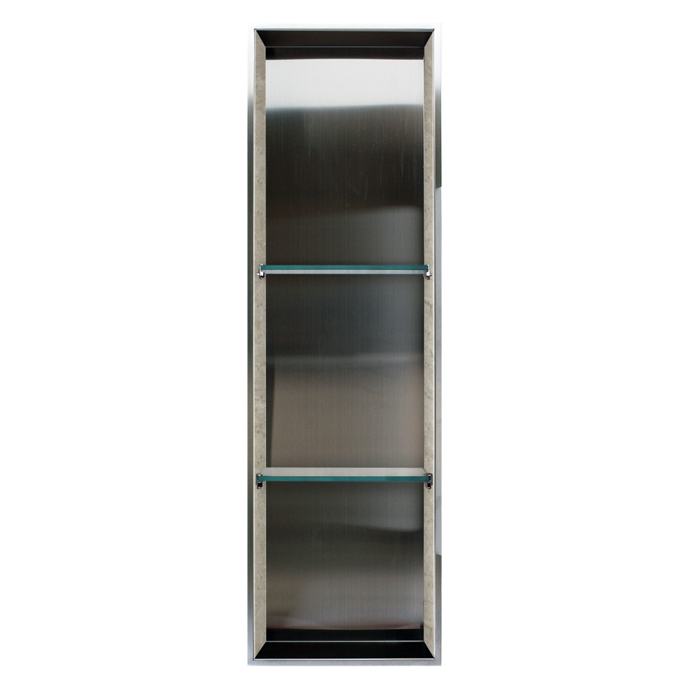 46.5-in Storage Pod, In Stainless Steel/Sea Fog