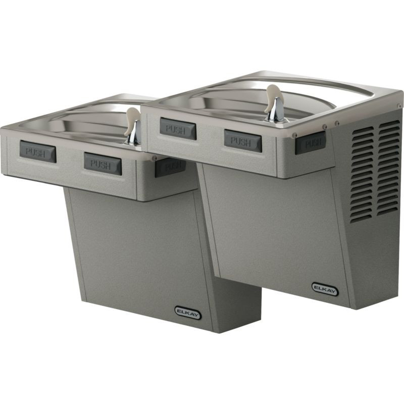 Wall Mount Bi-Level Reverse ADA Cooler in Stainless Steel