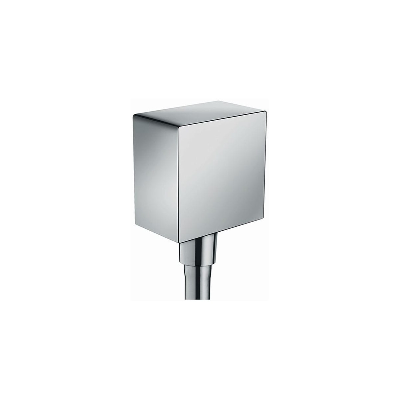 Wall Outlet Square with Check Valves in Chrome