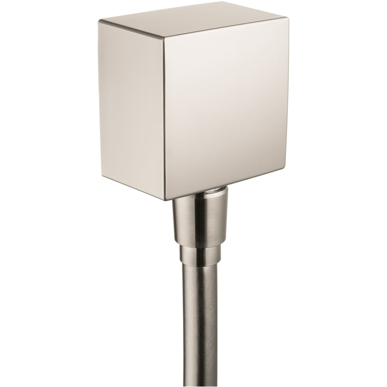 Wall Outlet Square with Check Valves in Brushed Nickel