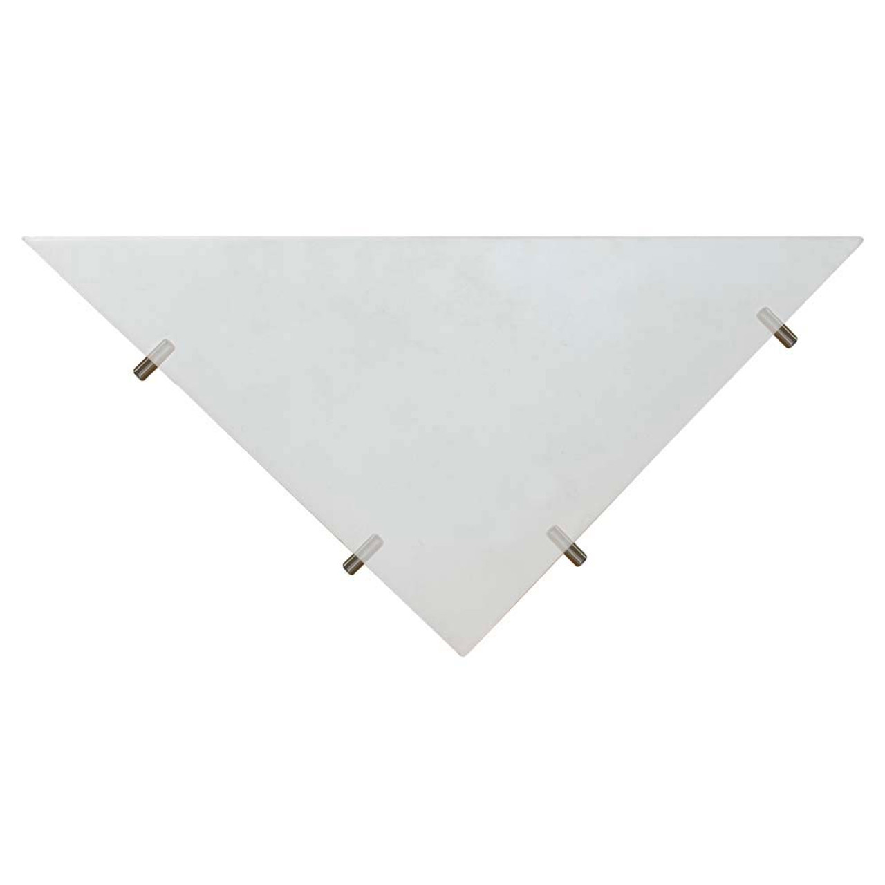 9-in x 9-in Solid Surface Corner Shelf, in White Venito