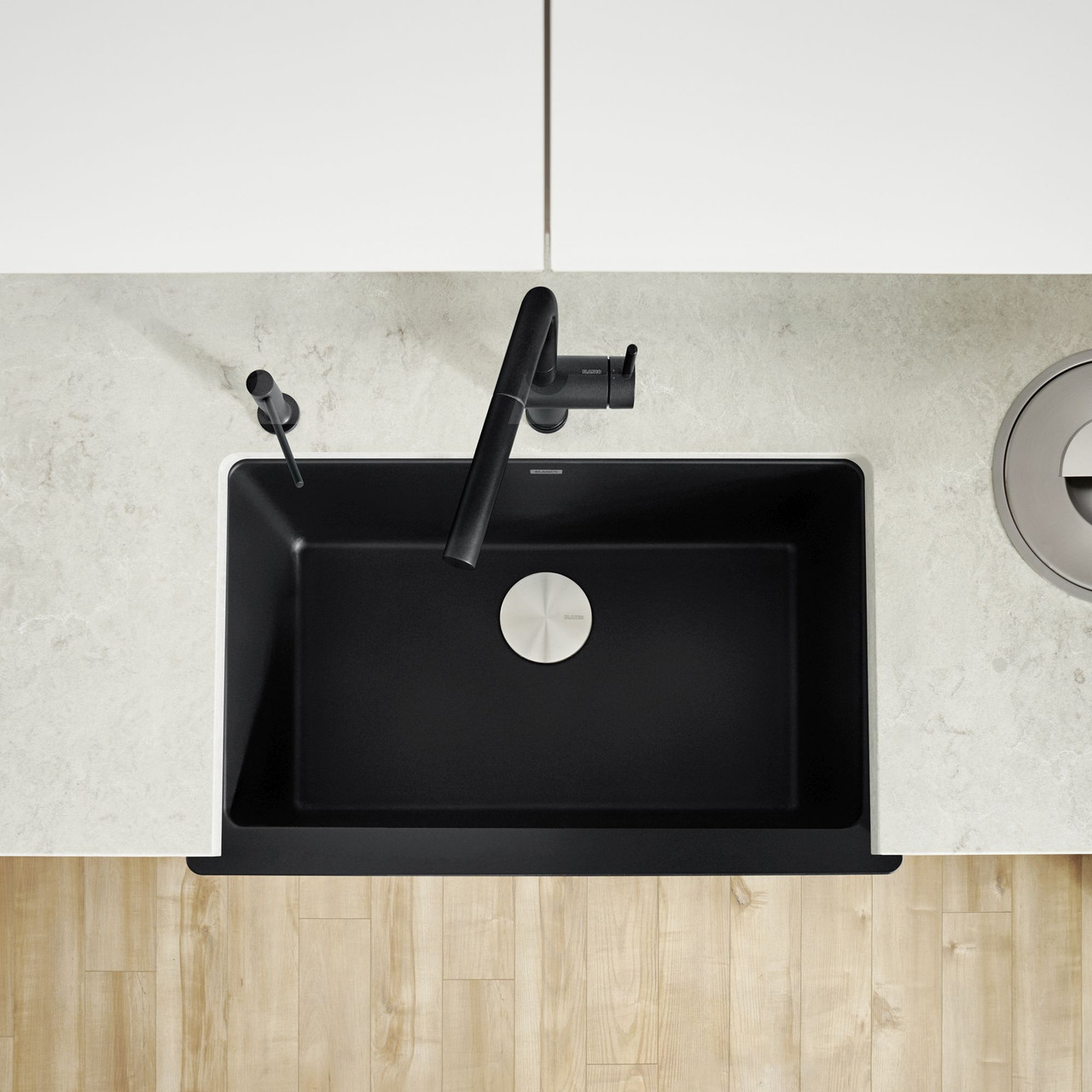 Blanco 526545 Vintera 30" Super Single Apron-Front Kitchen Sink in Coal Black