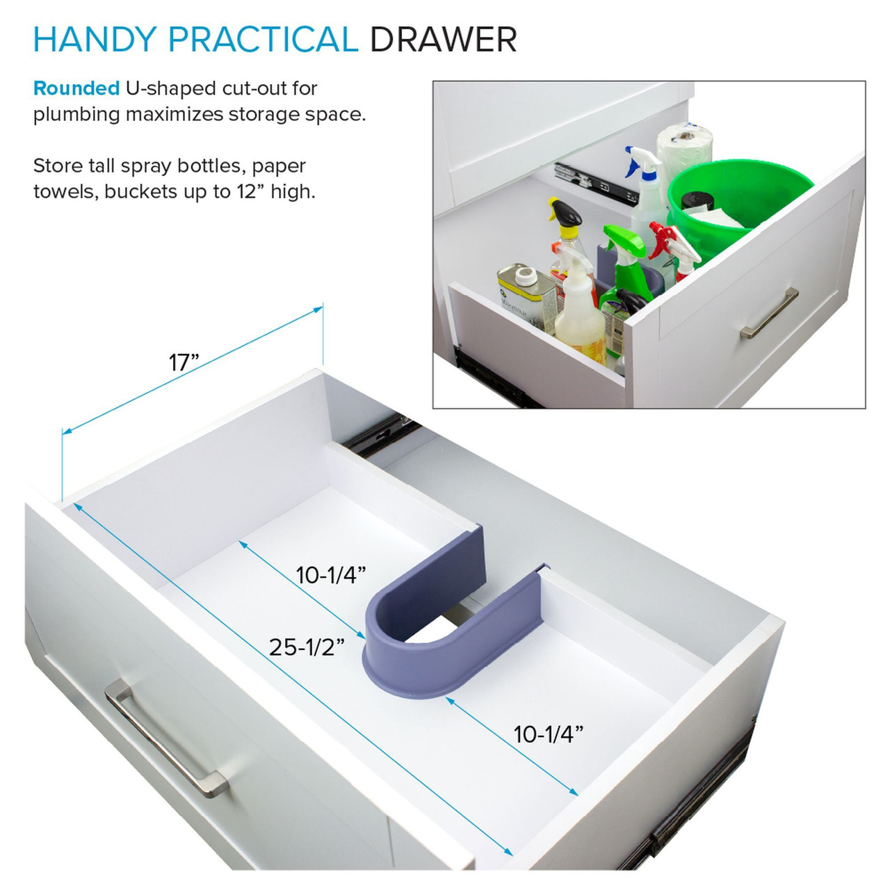 All-in-One 29-in x 25.5-in Quartz Undermount Laundry/Utility Sink and Cabinet with Faucet in Matte White