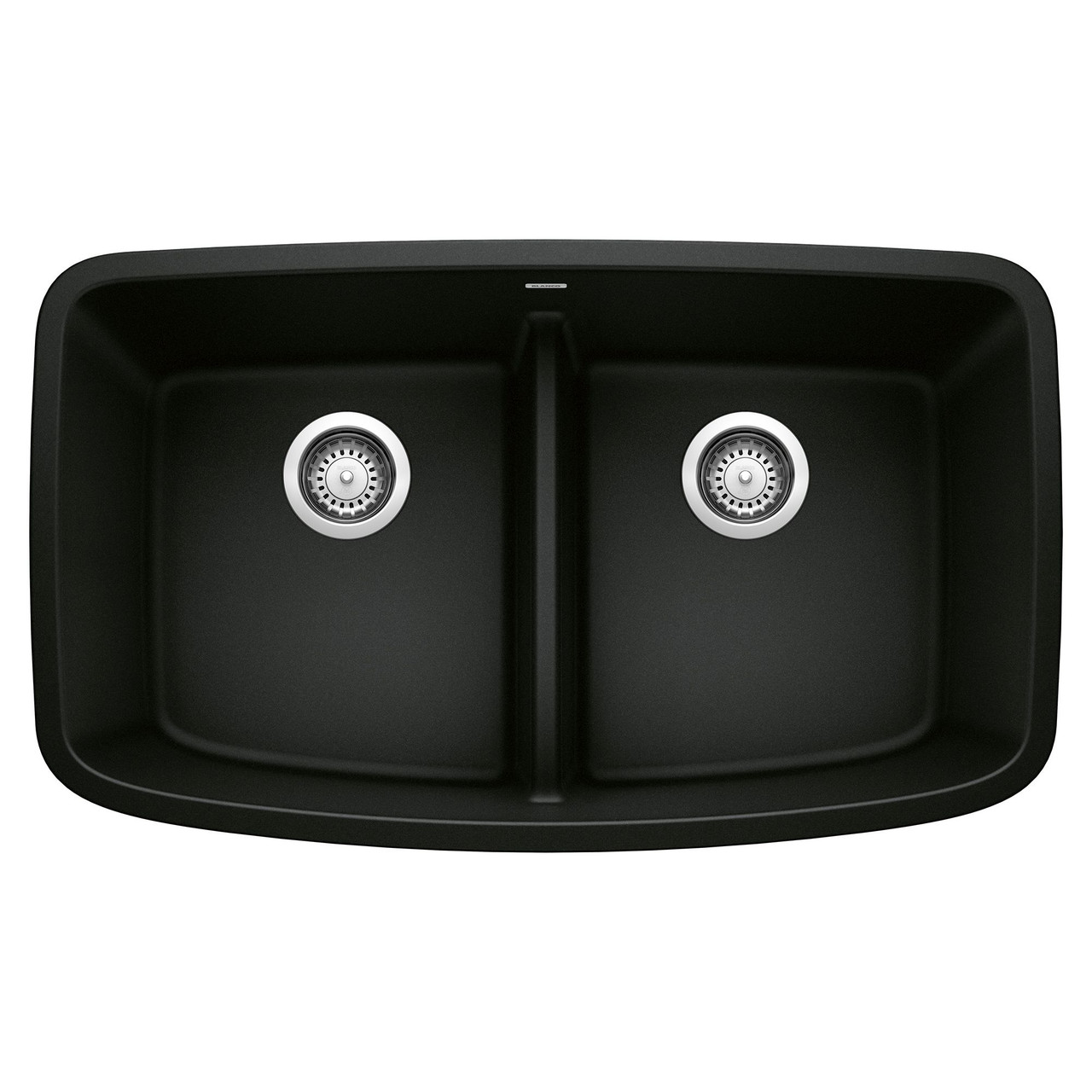 Blanco KA-442940 Valea Equal Double Low Divide Sink Kit in Coal Black