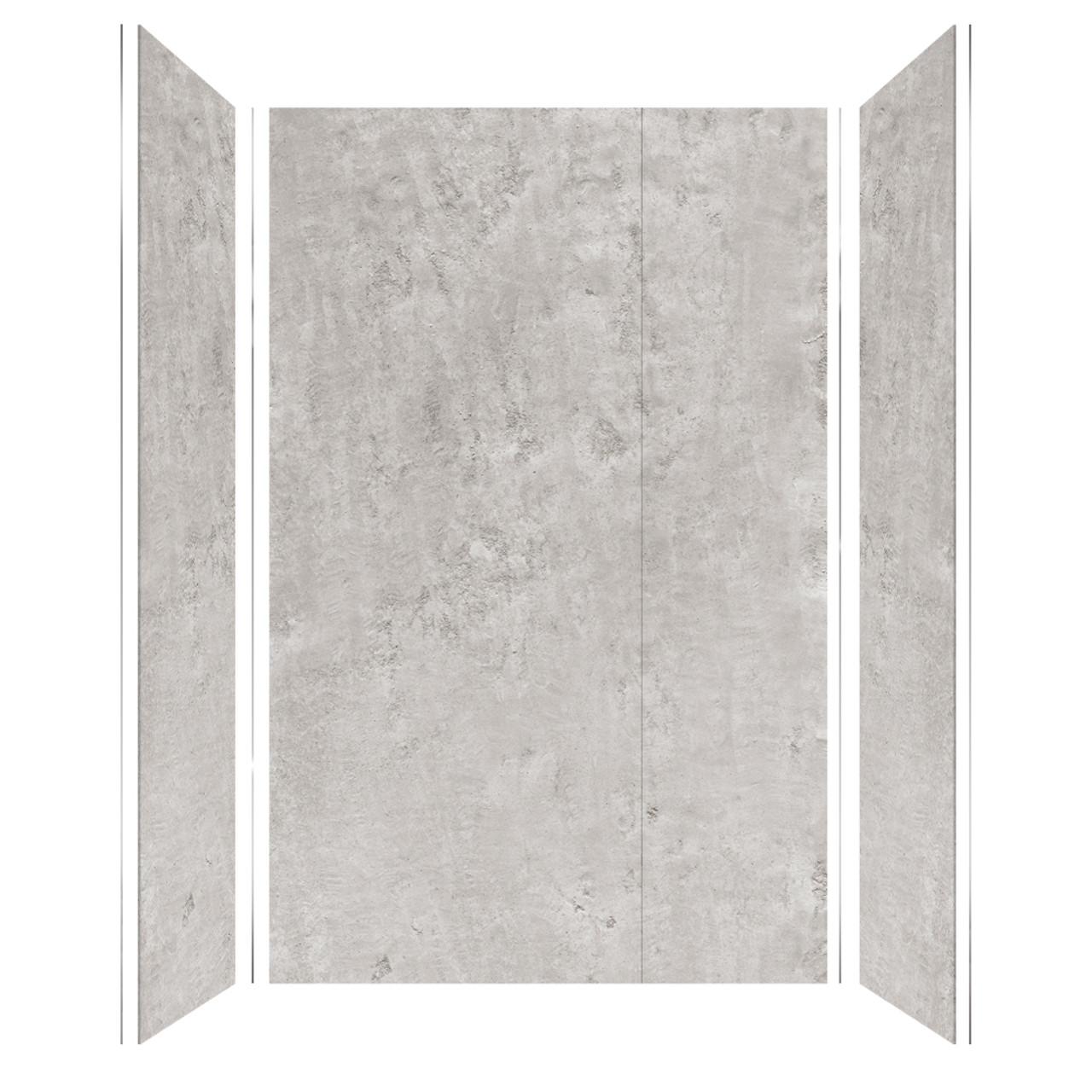 Transolid TWK603696-KI58G Titan 64-in x 39-in x 96-in Shower Wall Trimmable Kit, Caesar Grey