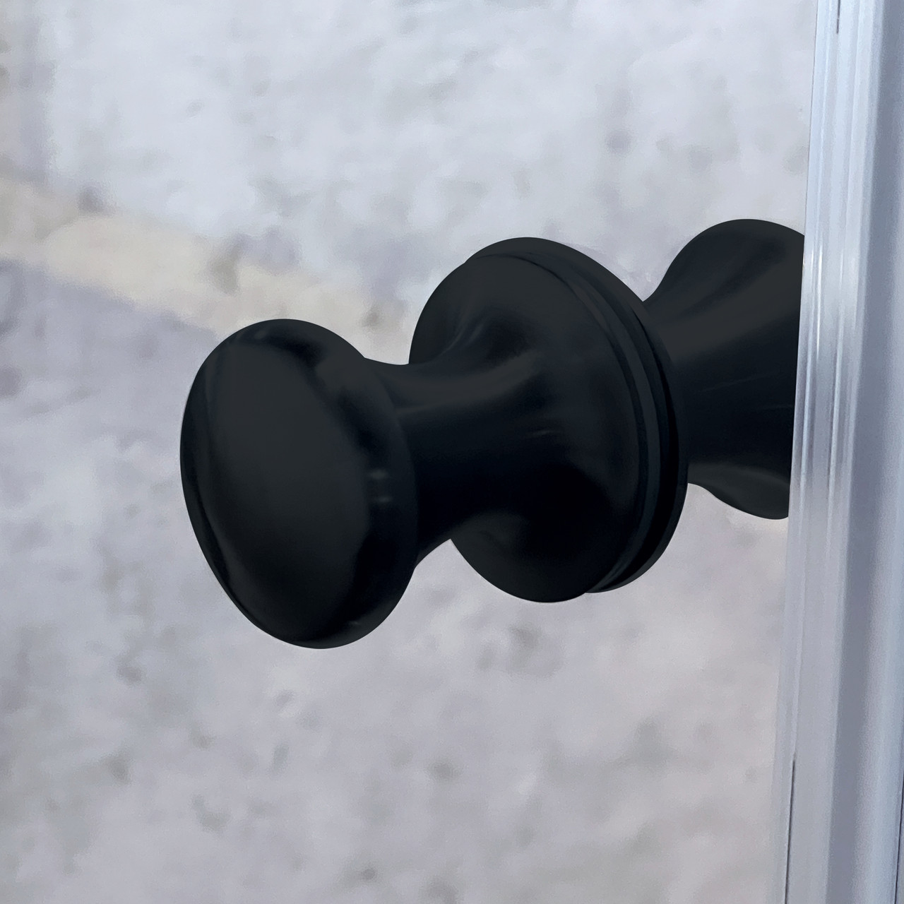 LSD367006C-MB Lyna 36-in x 70-in Pivot Shower Door, Matte Black 