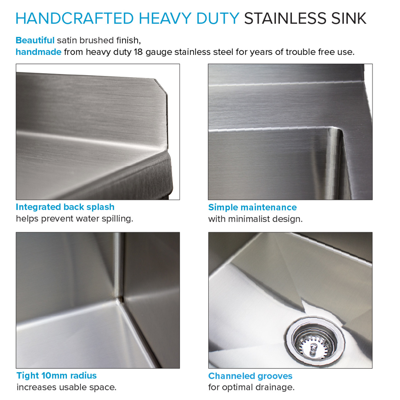 Transolid EWS-2822S 28-in W x 22.1-in D x 35.2-in H Stainless Steel Laundry Sink and Wash Stand, Brushed Stainless