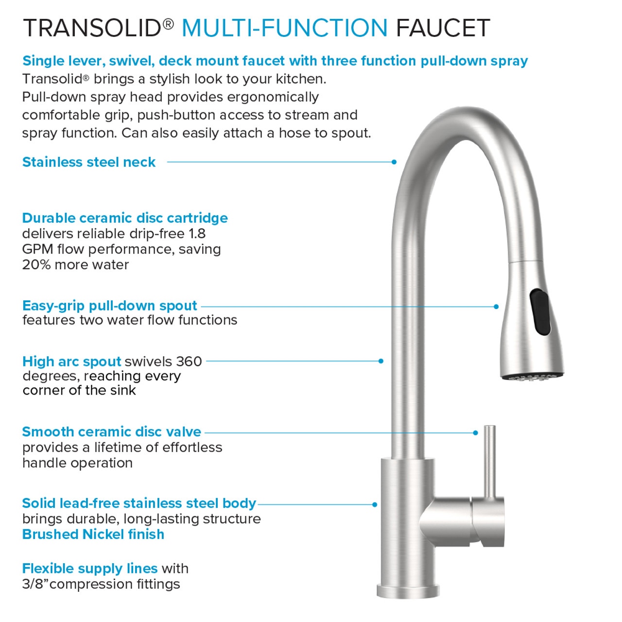 Transolid EWS-2822S 28-in W x 22.1-in D x 35.2-in H Stainless Steel Laundry Sink and Wash Stand, Brushed Stainless