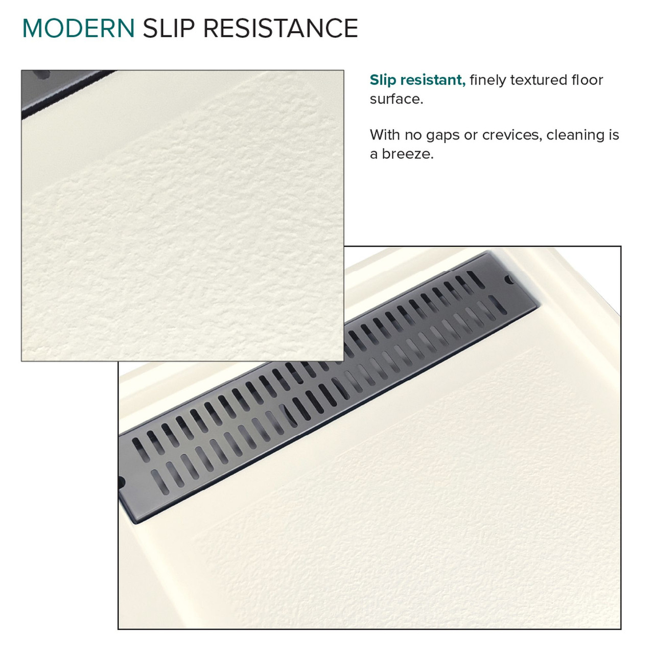 FSC6032R-02 60-in x 32-in Cast Solid Surface Shower Base With Right Hand Drain, Cameo