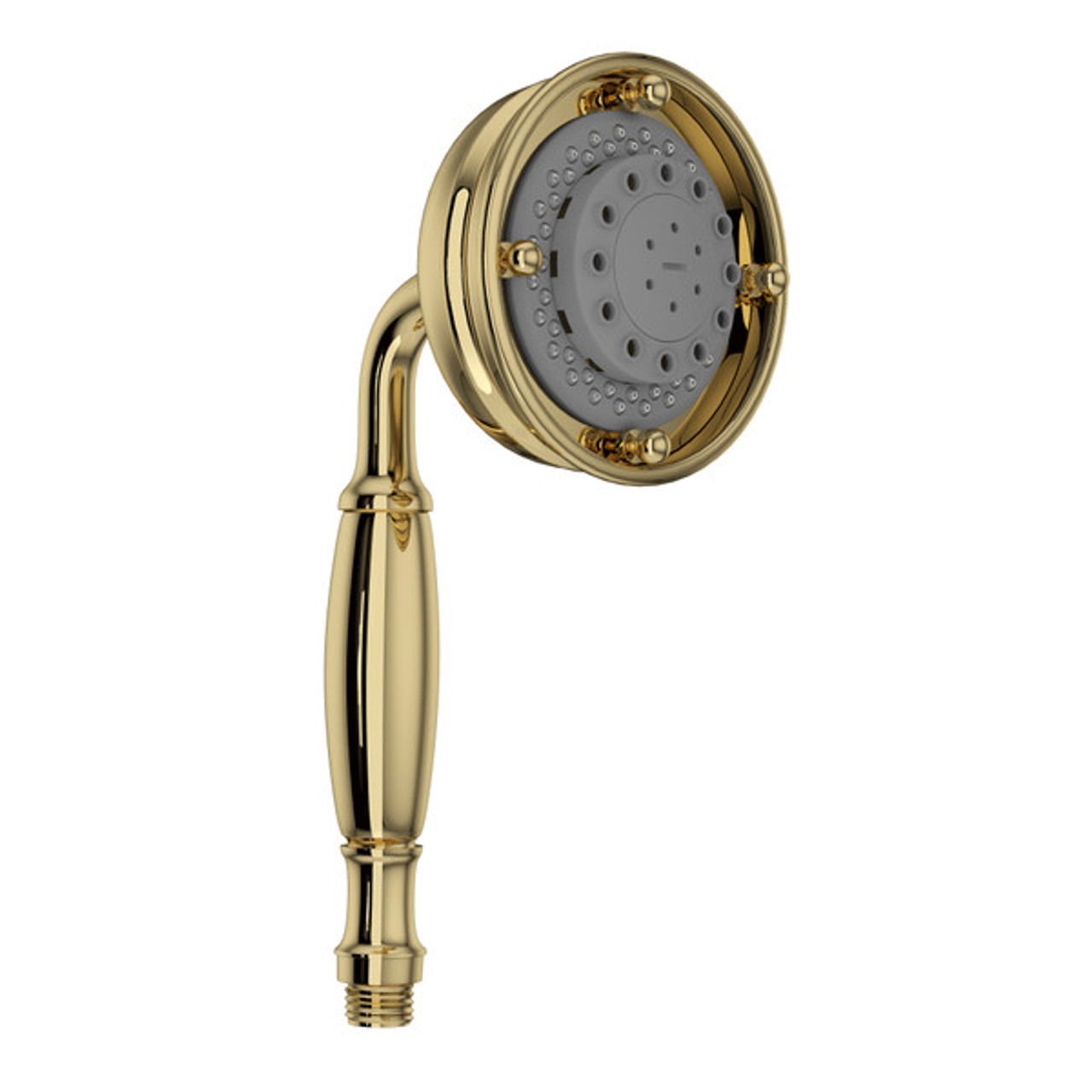 Rohl 1151/8ULB 4-in 3-Function Handshower, Unlacquered Brass