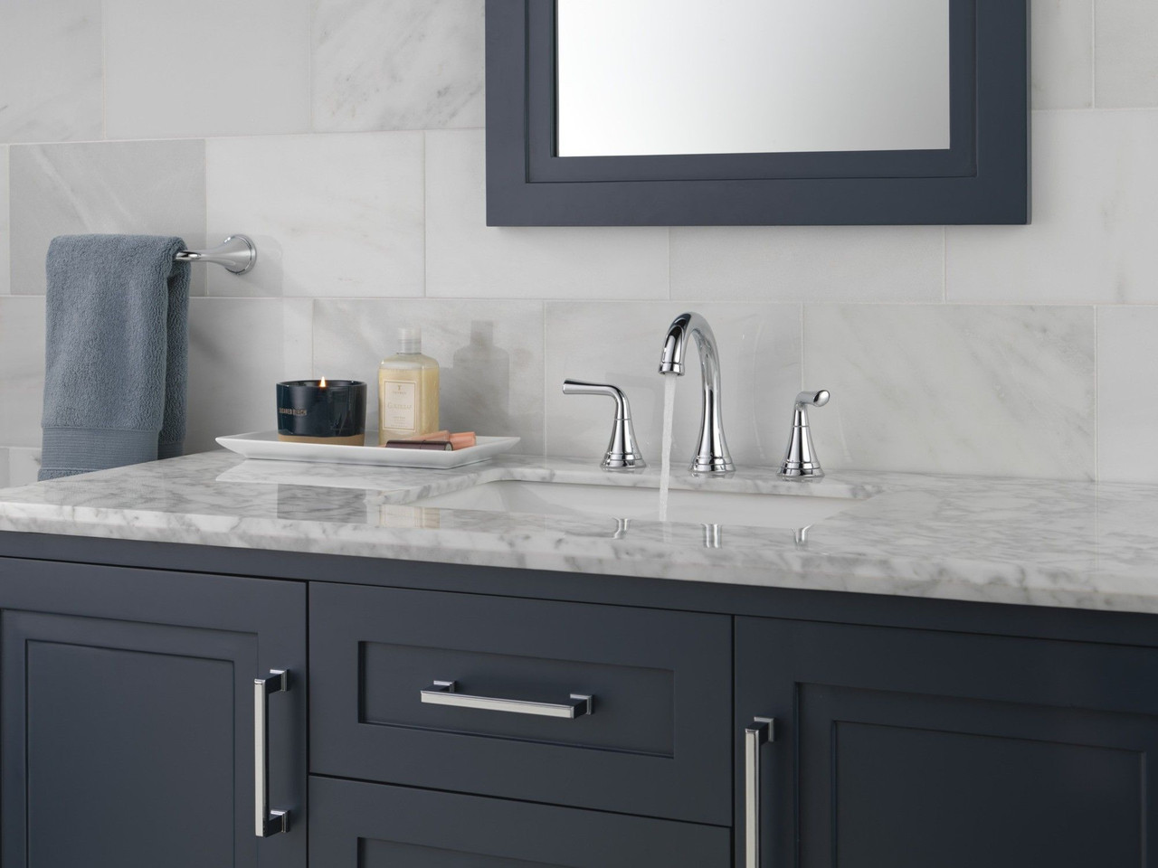 Delta 3533LF-MPU Kayra Two Handle Widespread Bathroom Faucet, Chrome