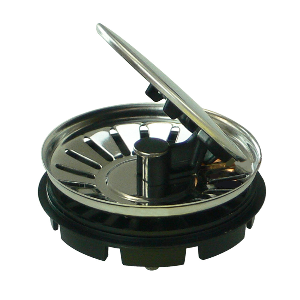 3.5-in Covered Flip-Top Disposer Strainer in Brushed Stainless