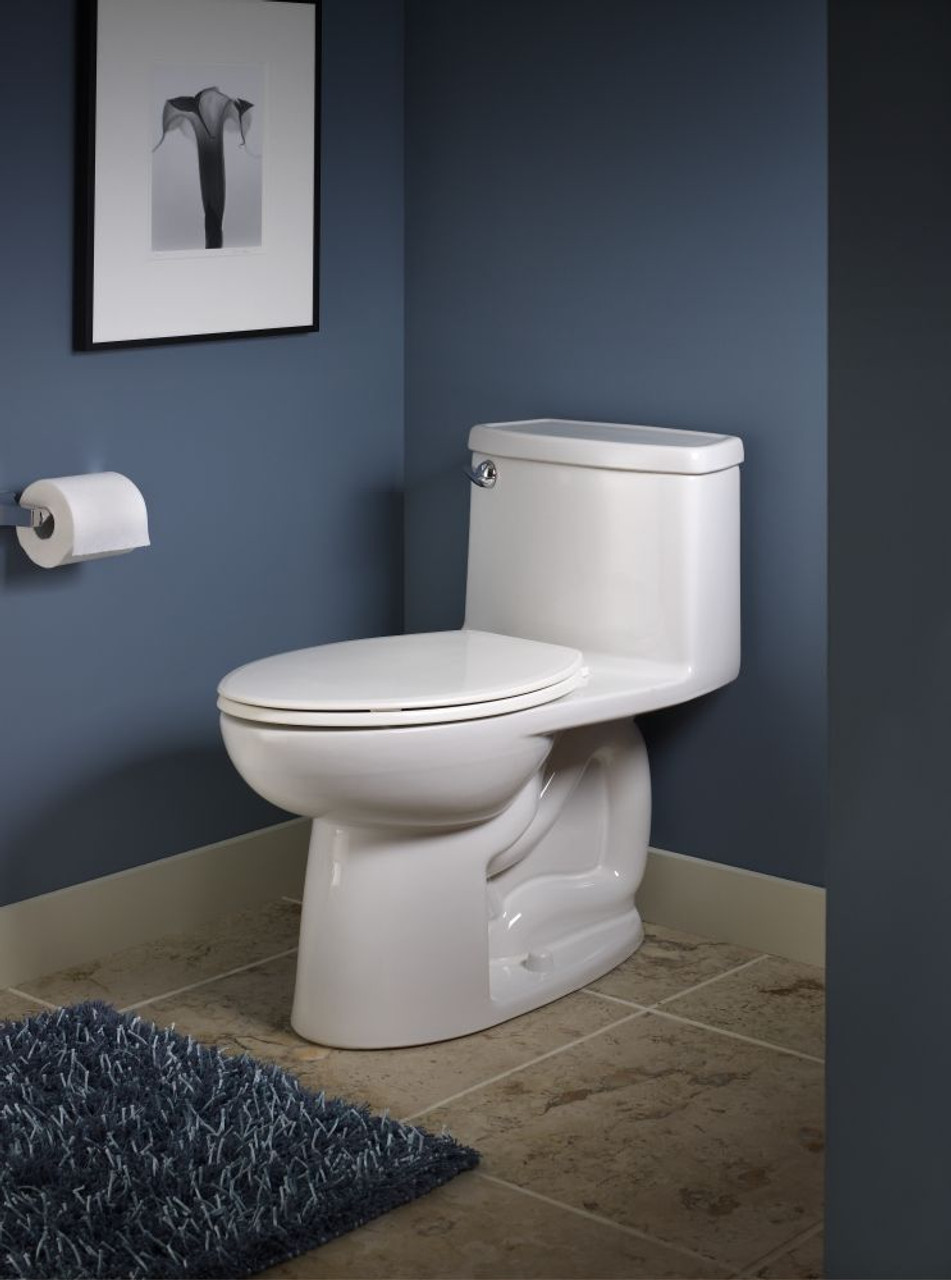 Compact Flowise 1-Piece 1.28 Gpf Single Flush Elongated Toilet, in White