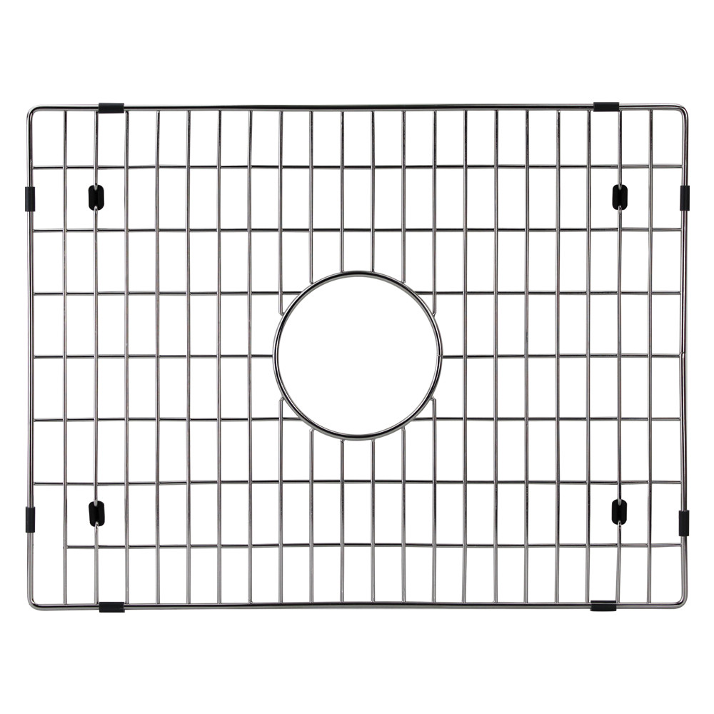 23.5-in x 19-in x 9-in Single Bowl with Reversible (Fluted/Plain) Front, Farmhouse Fireclay Kitchen Sink, Undermount Installation, in White with Grid, Strainer, Installation Kit