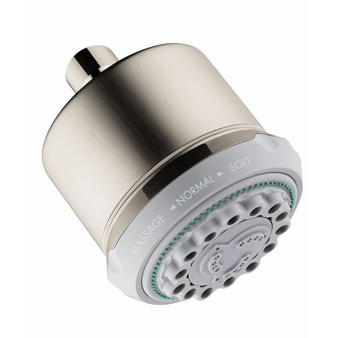 Hansgrohe 28496821 Clubmaster 2.5 GPM 3-Jet Showerhead, In Brushed Nickel Hansgrohe 28496821 Clubmaster 2.5 GPM 3-Jet Showerhead, In Brushed Nickel