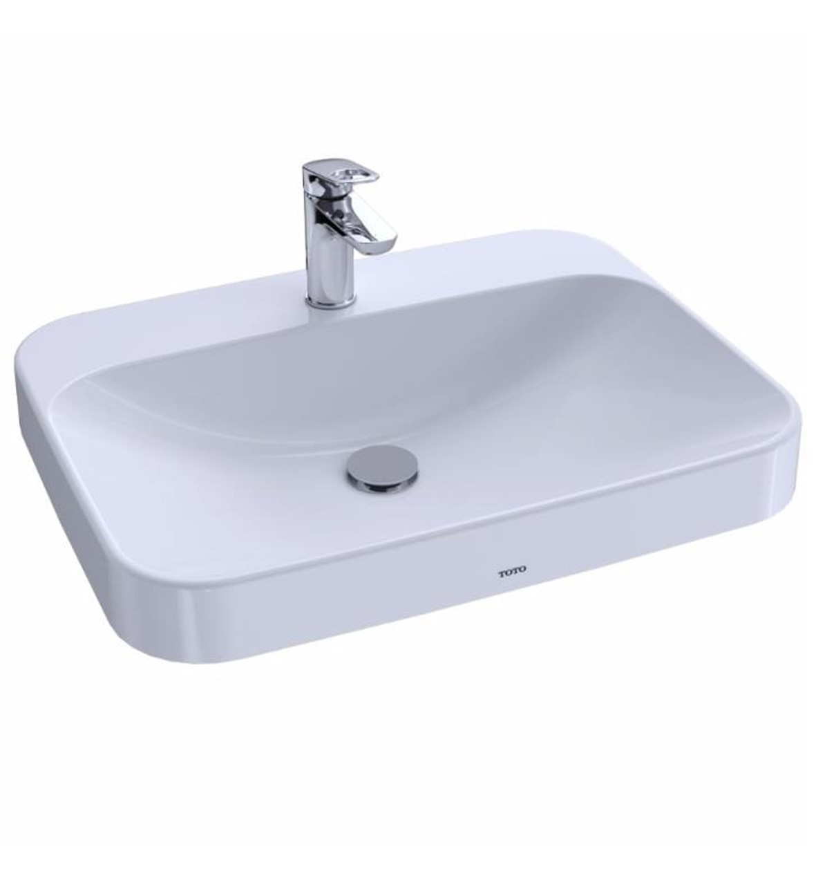 8" Mount Rectangle Vessel Lavatory Sink with 3 Faucet Holes 8" Faucet Centers in Cotton 8" Mount Rectangle Vessel Lavatory Sink with 3 Faucet Holes 8" Faucet Centers in Cotton