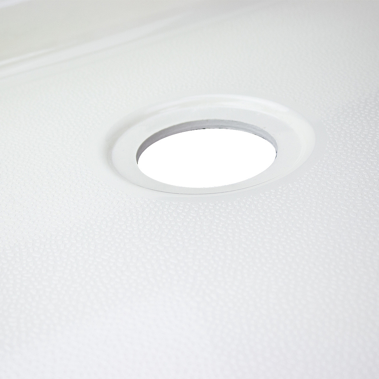 60 x 34 Single Threshold Shower Base with Center Drain in White