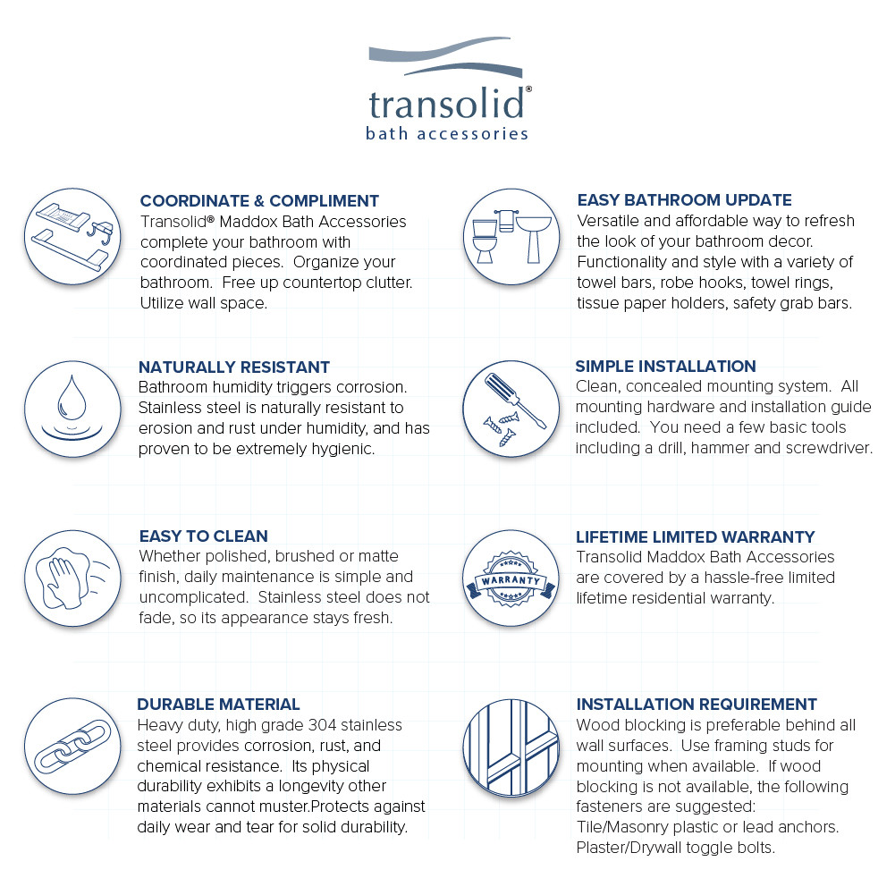 MS24MB 24-inch Grab Bar, In Black