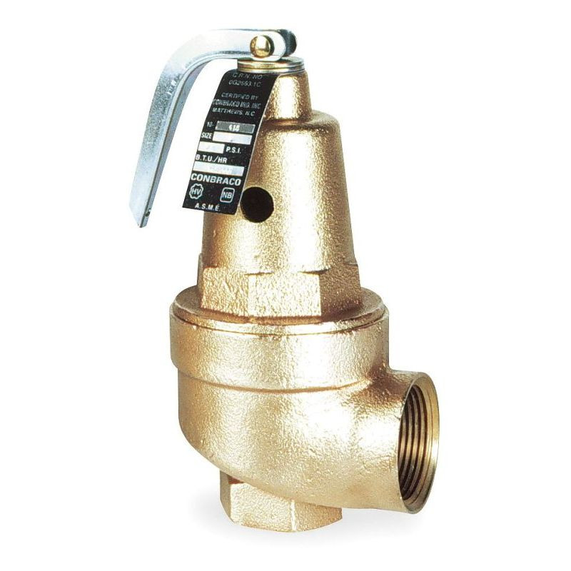 Apollo 1060620 Bronze Safety Relief Valve, FNPT Inlet Type, FNPT Outlet Type