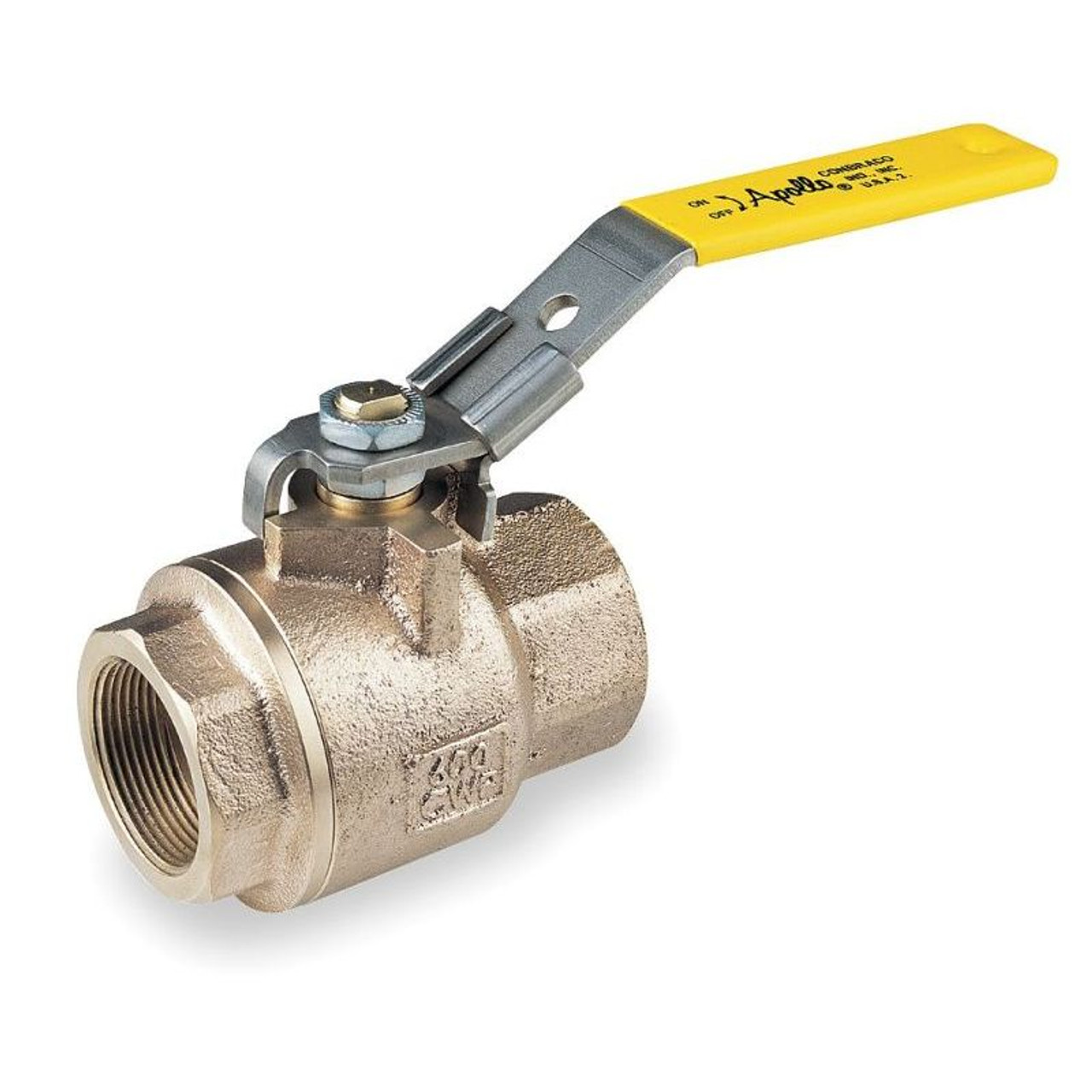 Apollo 7150101 Bronze Ball Valve, Inline, FNPT, 1/4-in