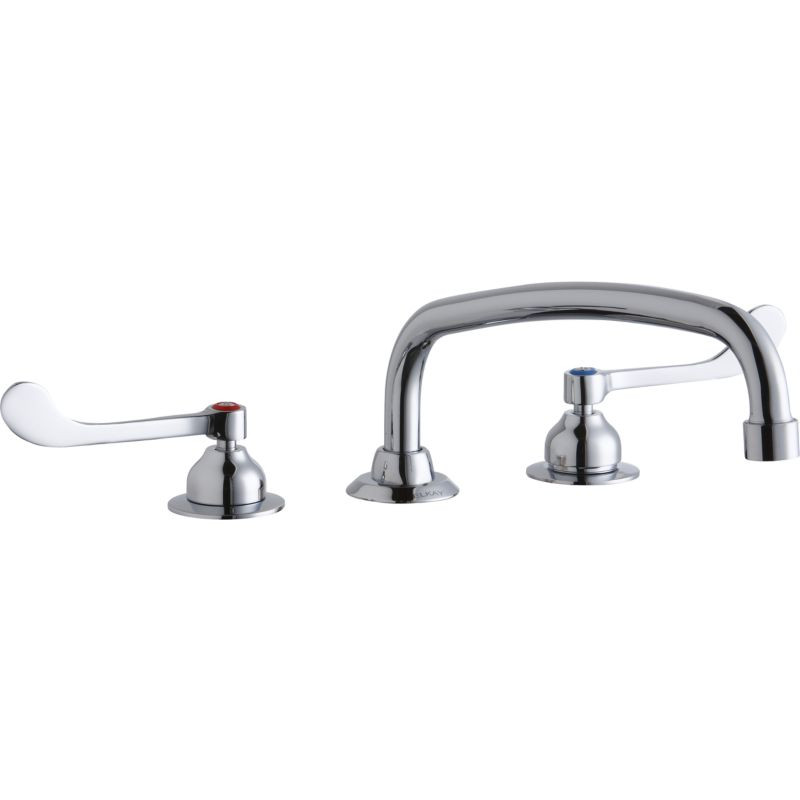 Elkay LK800AT12T6 Commercial 3-Hole Faucet in Chrome