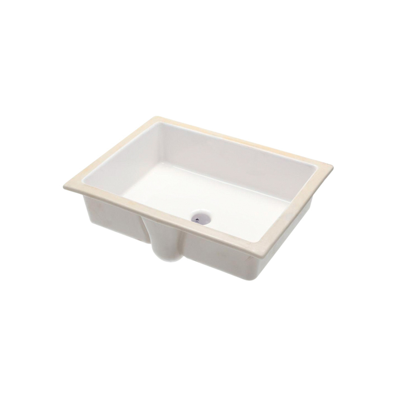 Transolid Vision Vitreous China Undermount Bathroom Sink in White