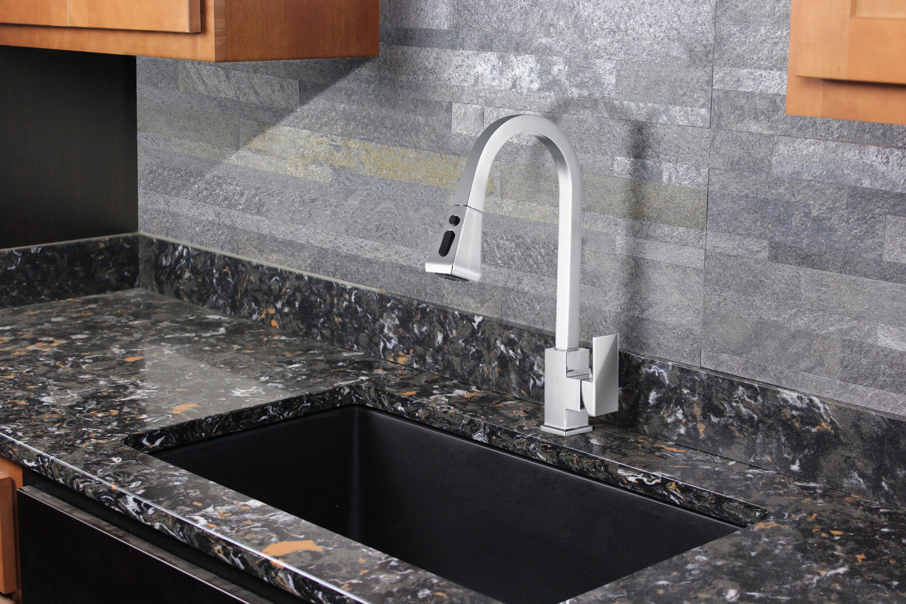 Transolid T3650-PC Kent Pull-Out Kitchen Faucet, Polished Chrome