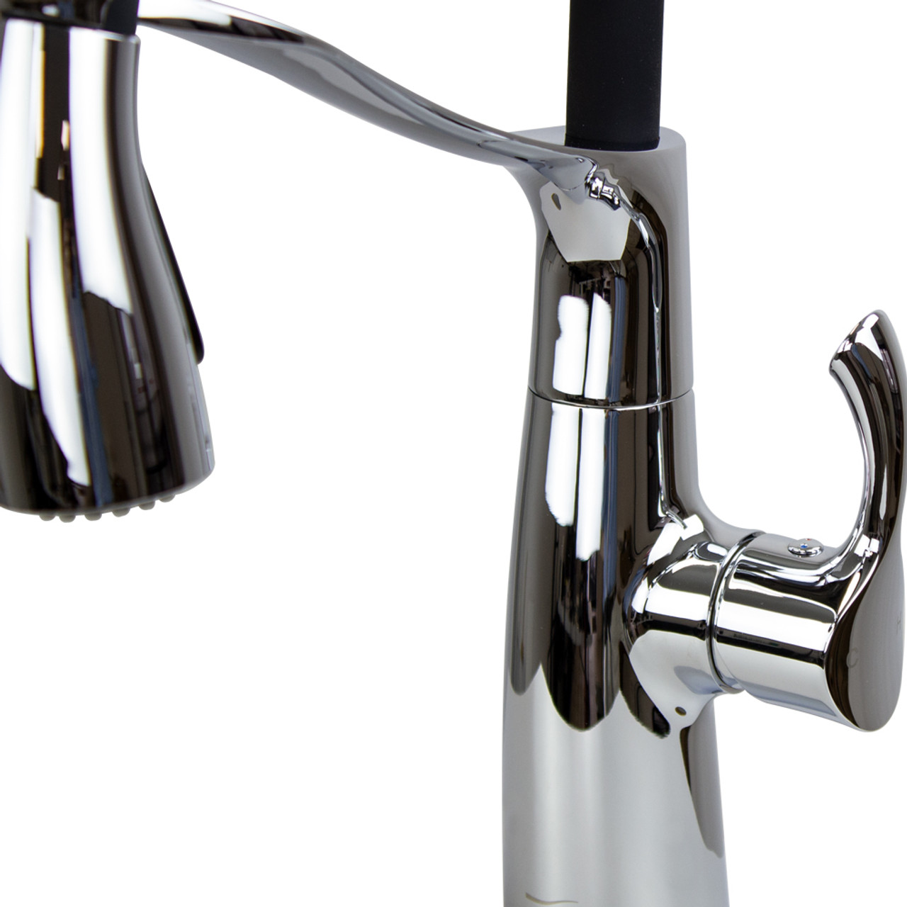 Transolid T3660-PC Organix Pull-Out Kitchen Faucet, Polished Chrome