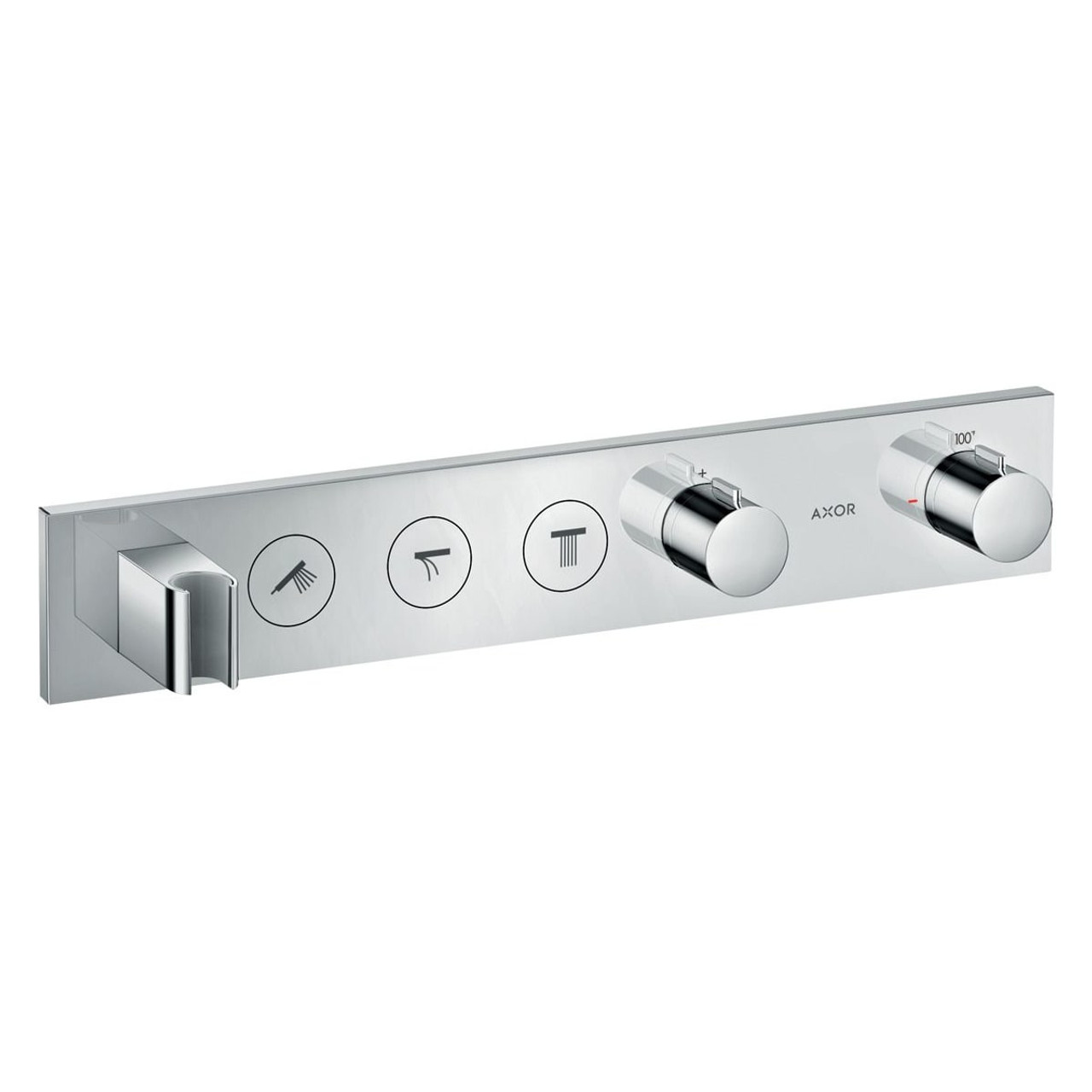 Thermostatic Module Trim Select for 3 Functions in Chrome