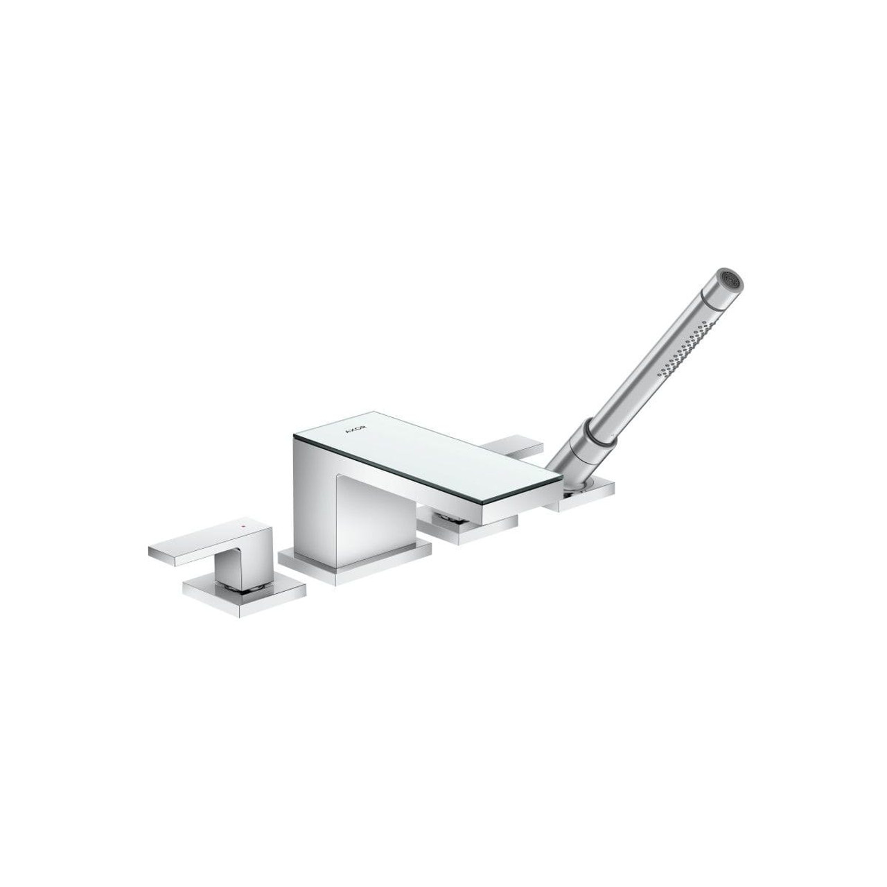 4-Hole Roman Tub Set Trim with Handshower in Chrome 4-Hole Roman Tub Set Trim with Handshower in Chrome