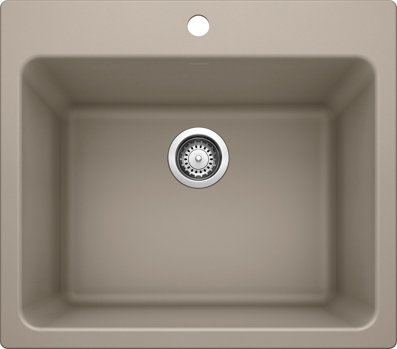 Blanco KFA-401926 22-in X 25-in Liven Granite Laundry Sink with Pull-Down Faucet, Basket, and Strainer in Truffle
