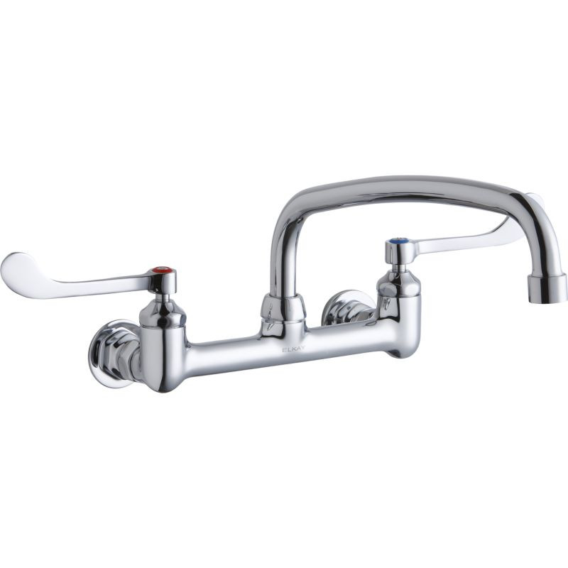 Elkay LK940AT12T6H Commercial 2-Hole Faucet in Chrome