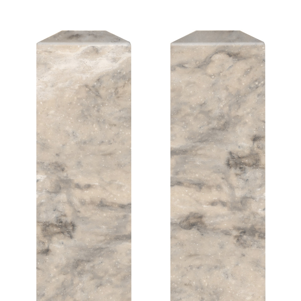 Inside Corner Trim Pair - 96 inch x 2, Sand Creme