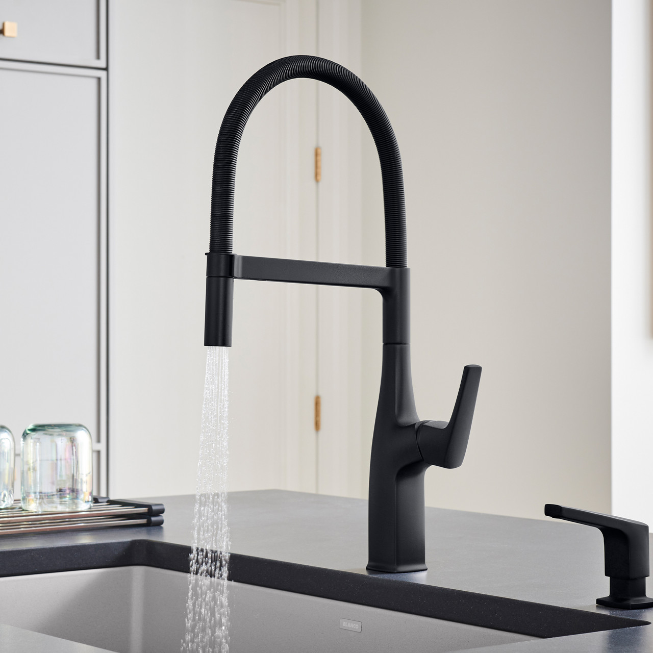 Blanco 443019 Rivana Semi-Pro Kitchen Faucet 1.5 GPM in Matte Black