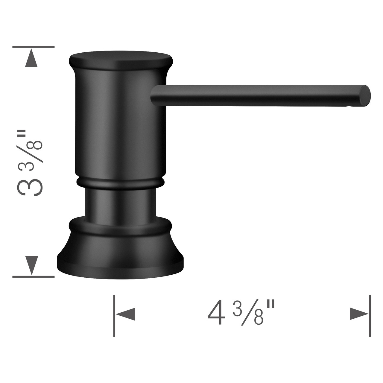 Blanco 443030 Empressa Soap Dispenser in Matte Black