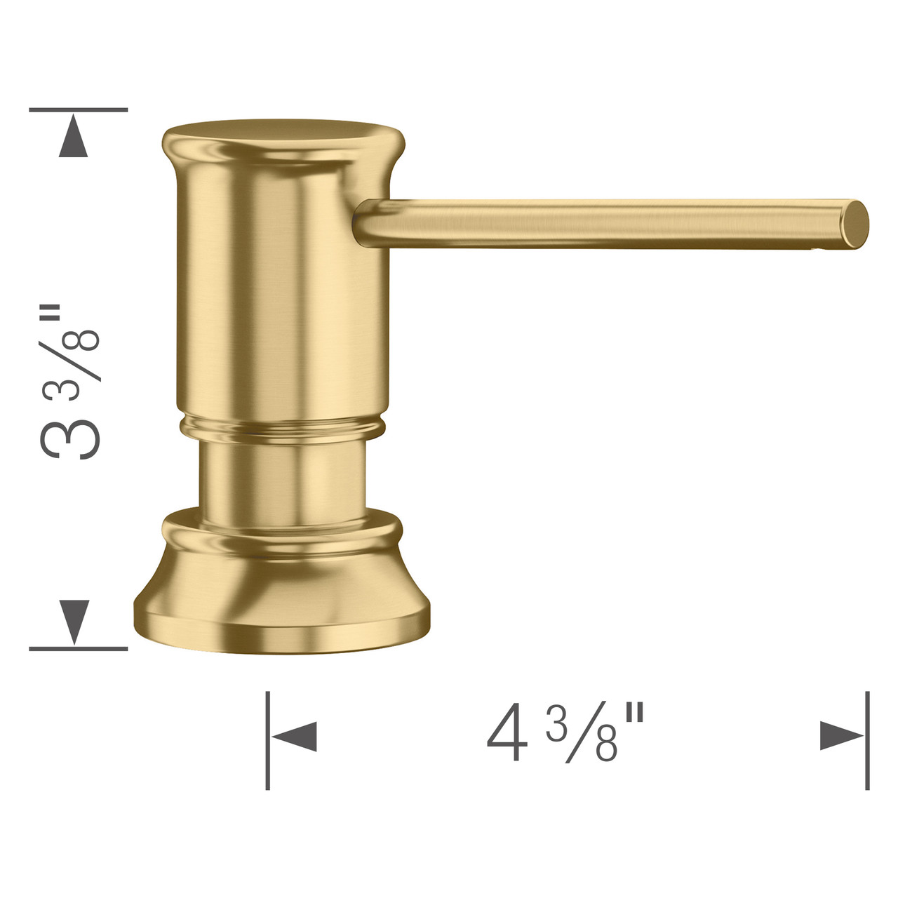 Blanco 442987 Empressa Soap Dispenser in Satin Gold