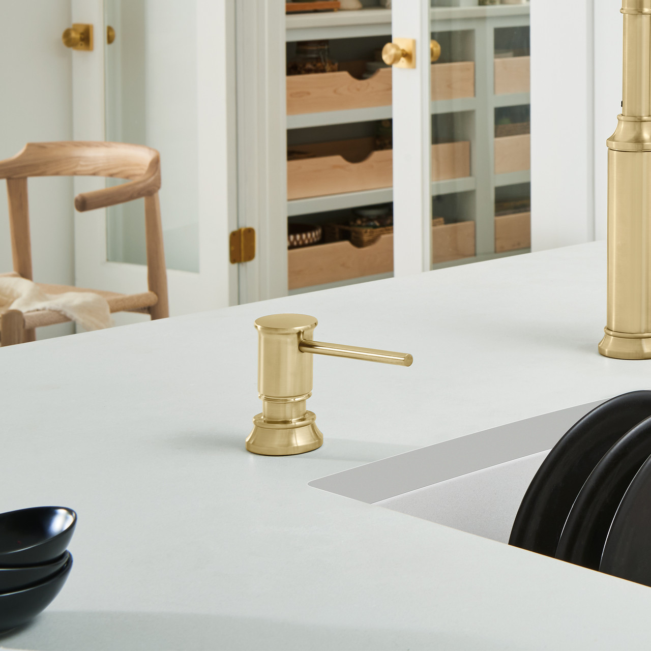 Blanco 442987 Empressa Soap Dispenser in Satin Gold